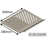 ECIR22043R Parkray RIGHT Grate | Aspect 80B